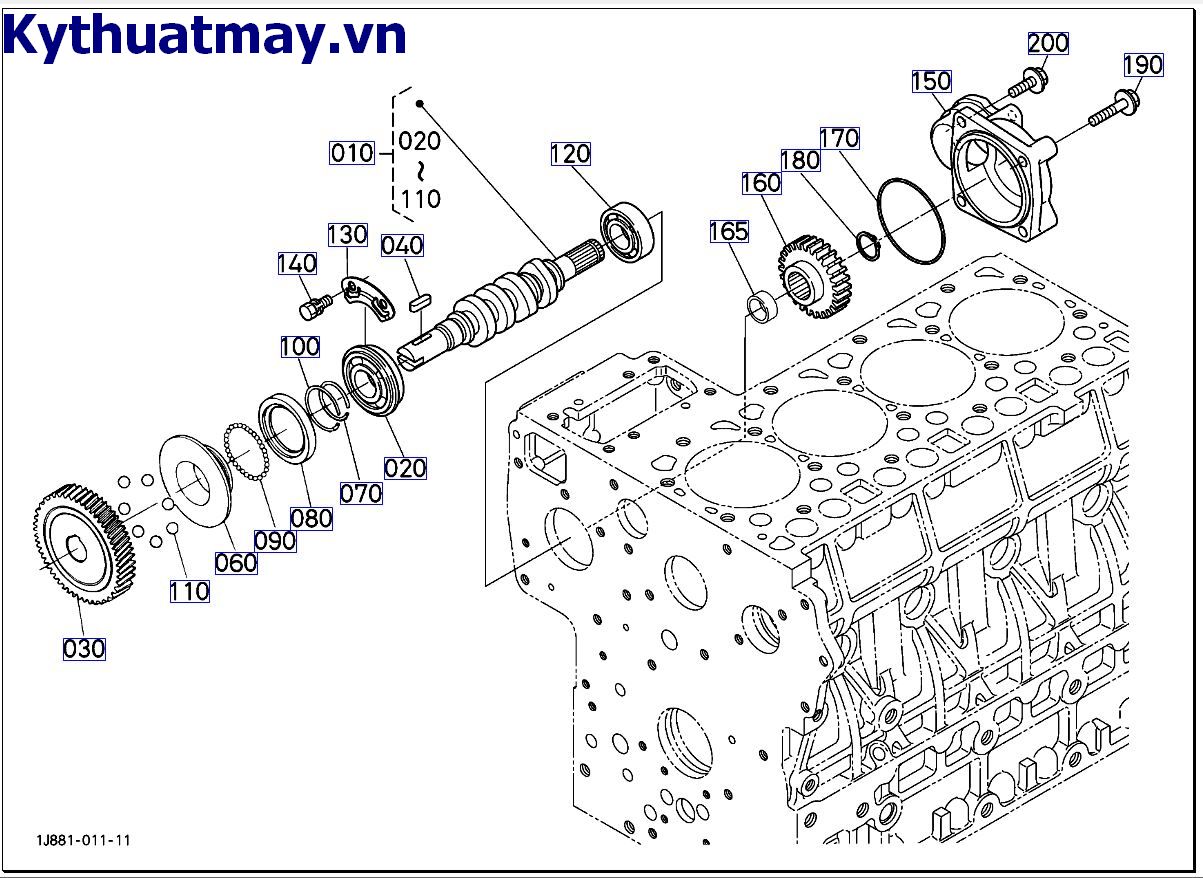 Trục cam nhiên liệu và trục bộ điều chỉnh